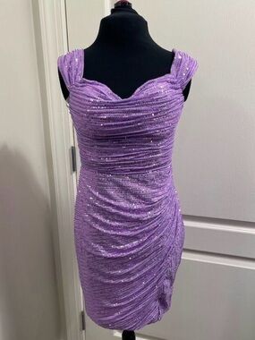 Purple sparkle dress